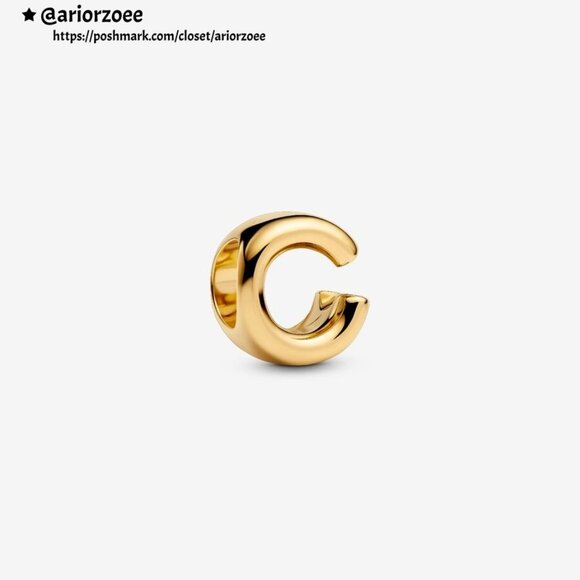 Pandora Letter C Alphabet Mini Charm|Pendant - Picture 1 of 2